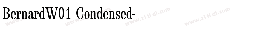 BernardW01 Condensed字体转换